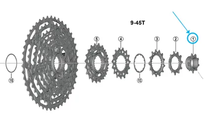 Zahnkranz CS-M9200 / 9 Zähne