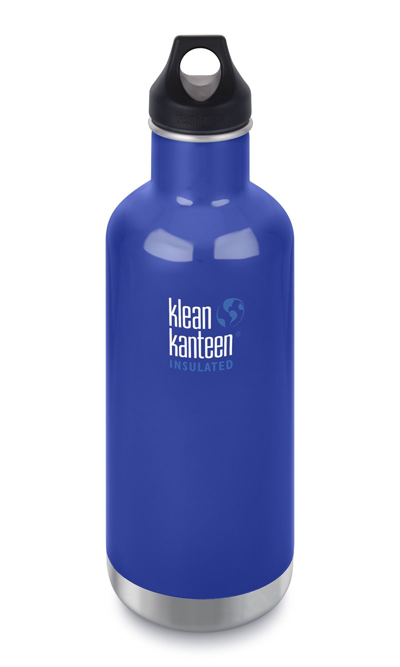 CLASSIC Edelstahlflasche / blau / 1L, sport cap 3.0