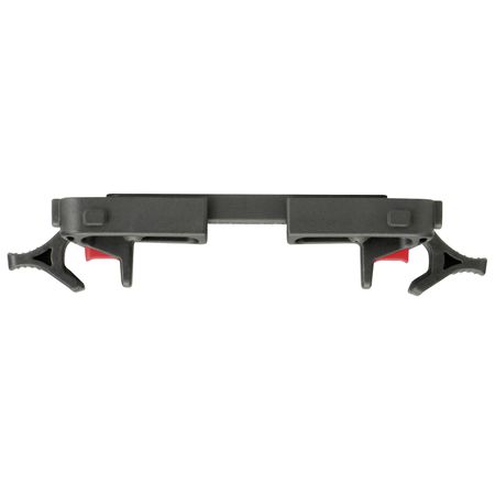 UNIKLIP 2 Universal-Korbbefestigung / schwarz-rot