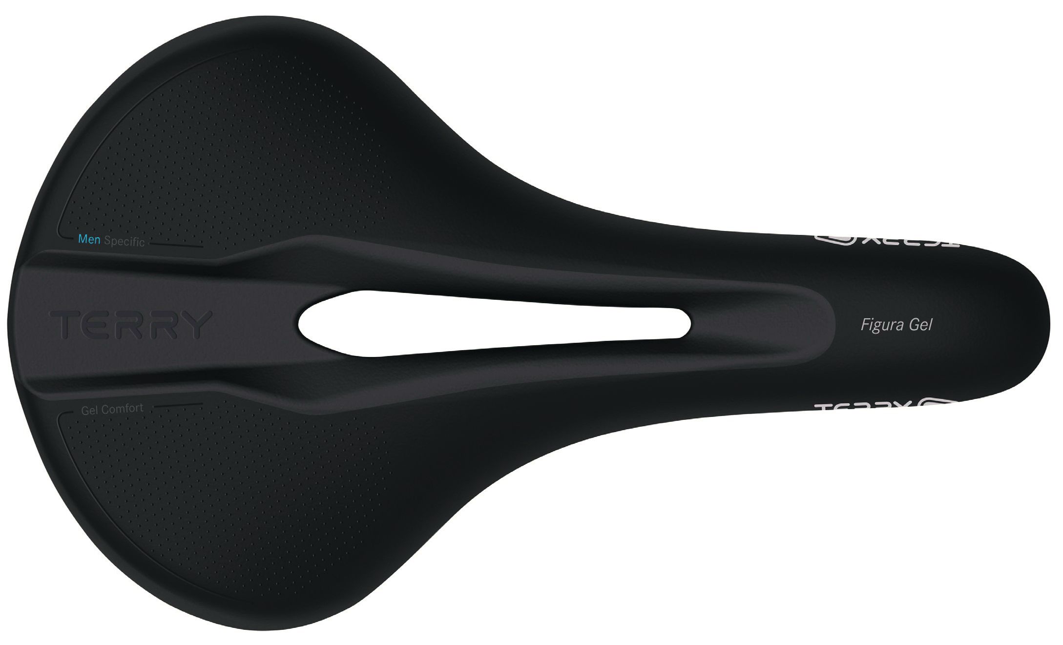 Sattel Figura Gel Man / schwarz / 169 mm, Standard 9-12 cm