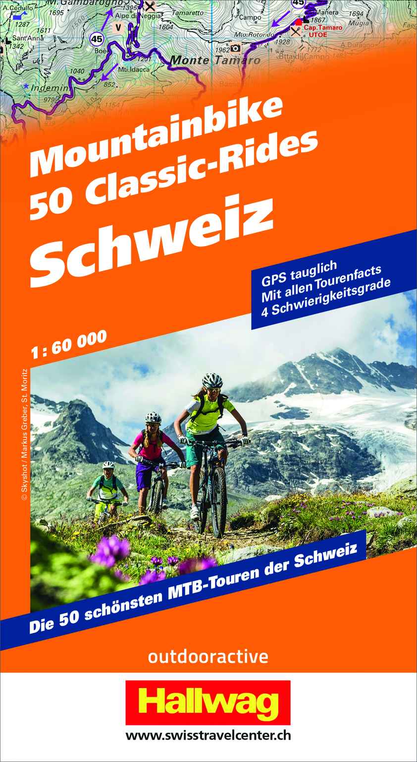 50 MOUNTAINBIKE CLASSIC-RIDES Schweiz, Orange - Hauptansicht