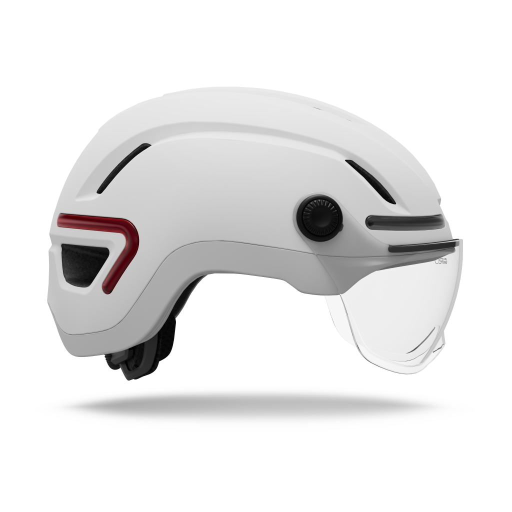 ETHOS MIPS LED SHIELD Velohelm / matte white / M 55-59