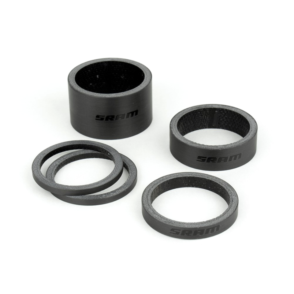 Headset Spacer Set SRAM, DU Carbon / carbon/gloss black
