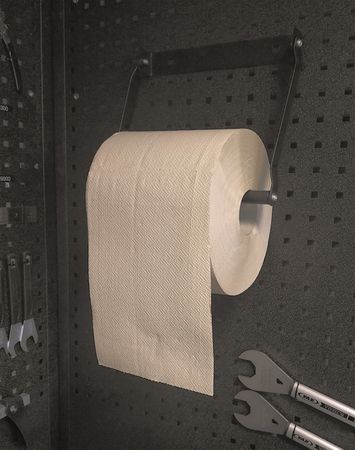 Papierrollenhalter / schwarz