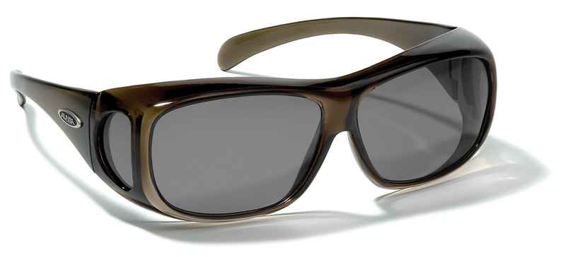 OVERVIEW Brille mit dunkelgrauem Glas, Schwarz