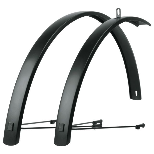 EDGE AL (28") Schutzblechgarnitur / schwarz matt / 28" 50mm