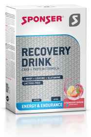 Regeneration - RECOVERY DRINK Erdbeer/Banane Regenerationsgetränk, 6 Beutel à 60g von SPONSER