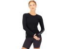 BELLA Damen-Merino-Langarmshirt / black / XS