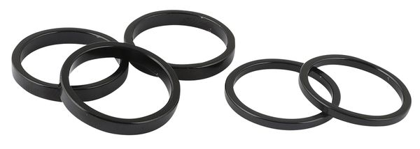SPACER SET II, Alu, 3x5/2x3mm / schwarz / 1 1/8 Zoll