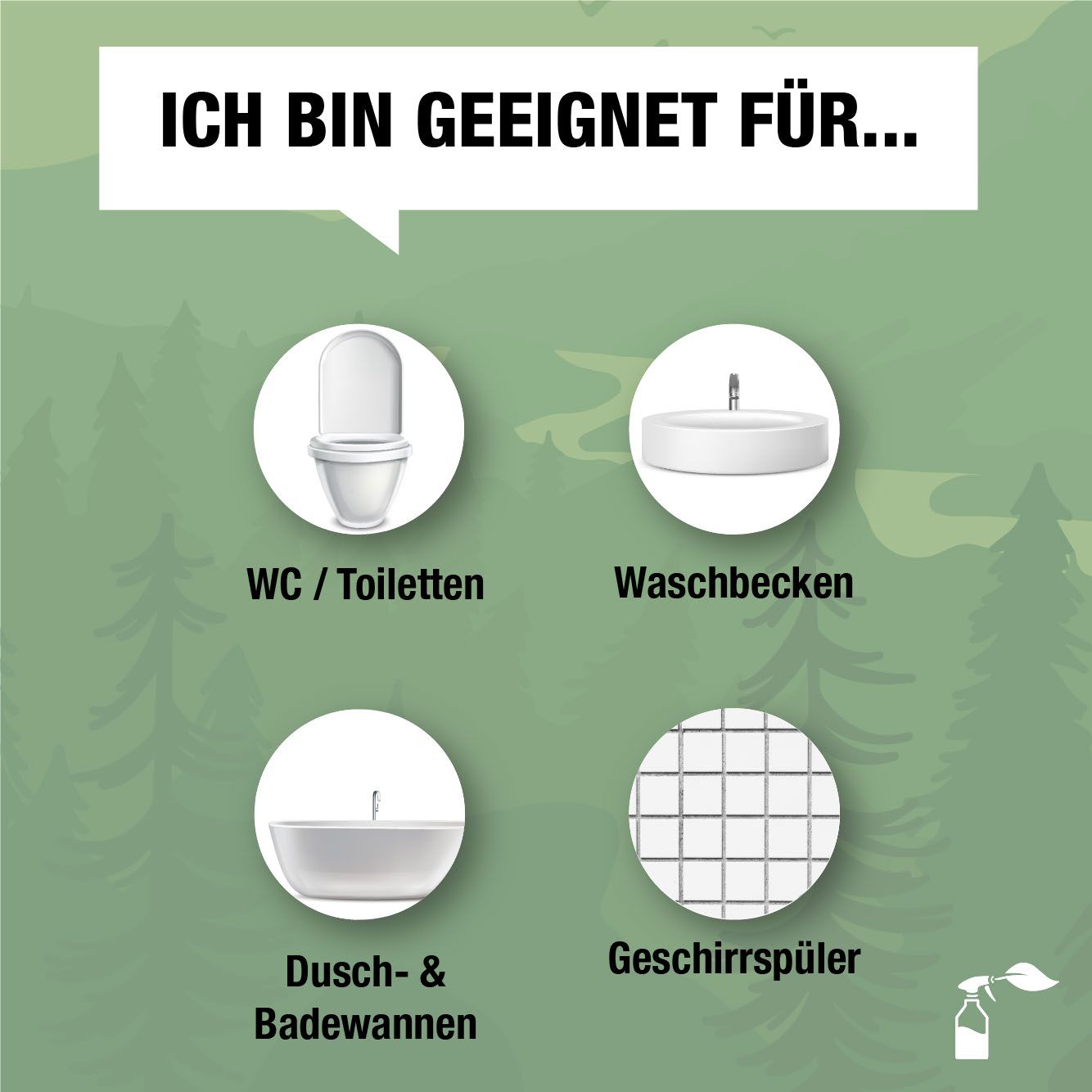 Bio-Chem Bad- und Sanitärreiniger / Spray, 750 ml