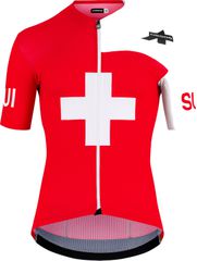 SUISSE FED MILLE GT C2 Herren-Kurzarmtrikot / national red / M