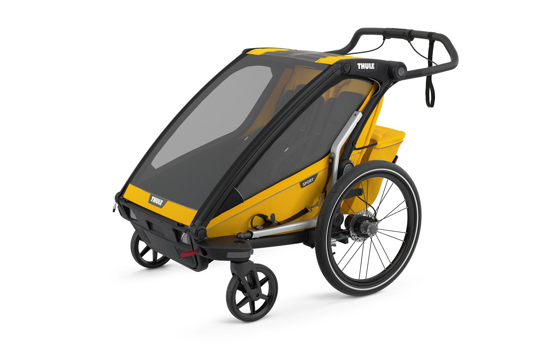 THULE CHARIOT SPORT 2 Kinderanhänger / yellow on black