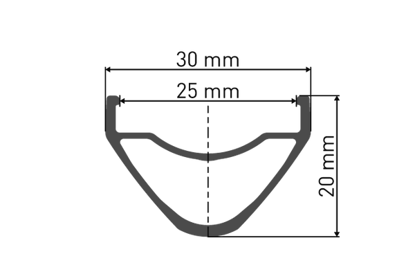 XM 421 MTB / Allmountain Felge (27.5", 29"), 32L, 25mm / schwarz / 29" 32L