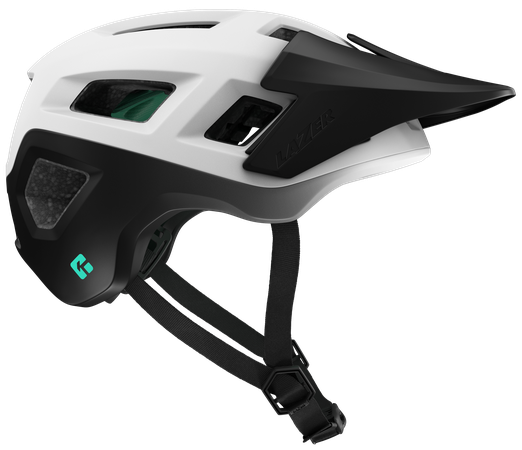 LAZER Unisex MTB Coyote KinetiCore Helm / white black / S