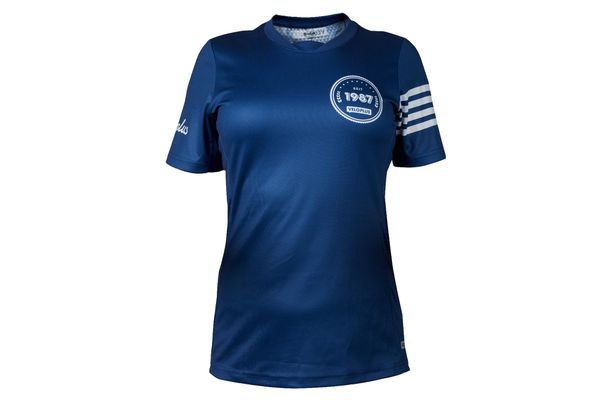 1987 TEAM Damen-Kurzarmshirt / dunkelblau / M