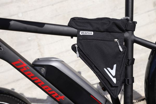 TOOLBOX Doppel-Rahmentasche / schwarz