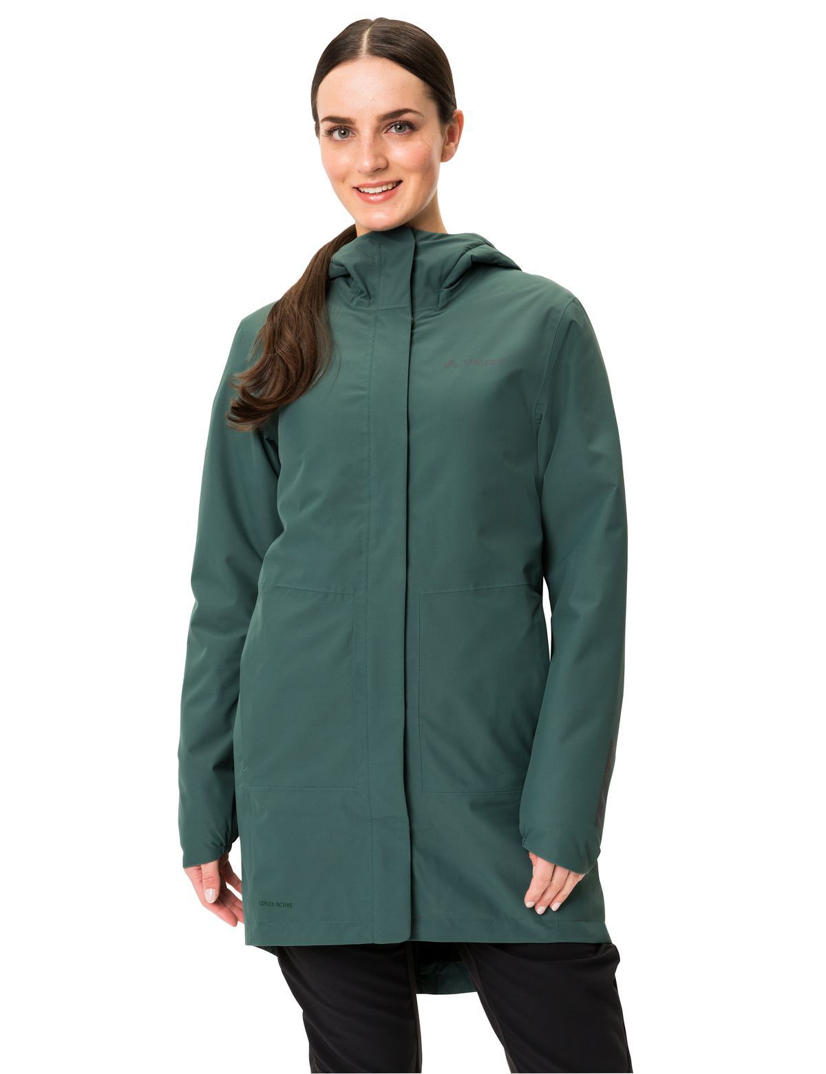 CYCLIST PADDED Damen-Regenparka / dusty forest / 44