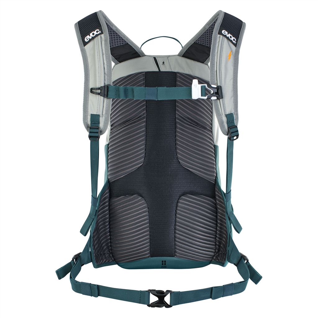 E-RIDE, 12L Bikerucksack / stone/petrol