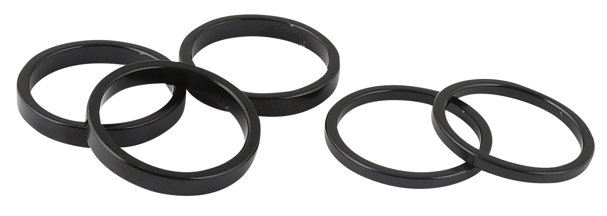 SPACER SET II, Alu, 3x5/2x3mm / schwarz / 1 1/8 Zoll
