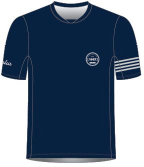 1987 TEAM Herren-Kurzarmshirt / dunkelblau / M
