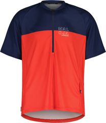 BARETTIM Herren-Kurzarmtrikot / fire red multi / XL