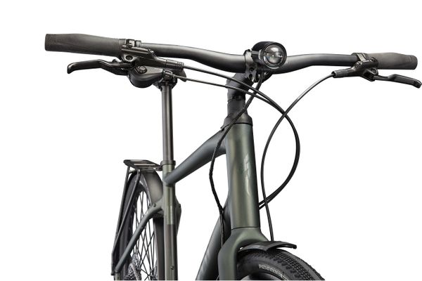 SIRRUS X 4.0 EQ City- und Alltagsvelo / satin oak green metallic black reflective / L