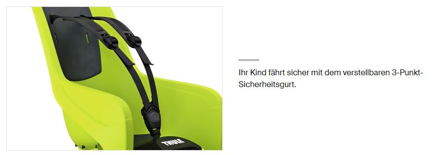 RIDEALONG LITE 2 Kindersitz / zen lime / Max. Kindergewicht 22kg