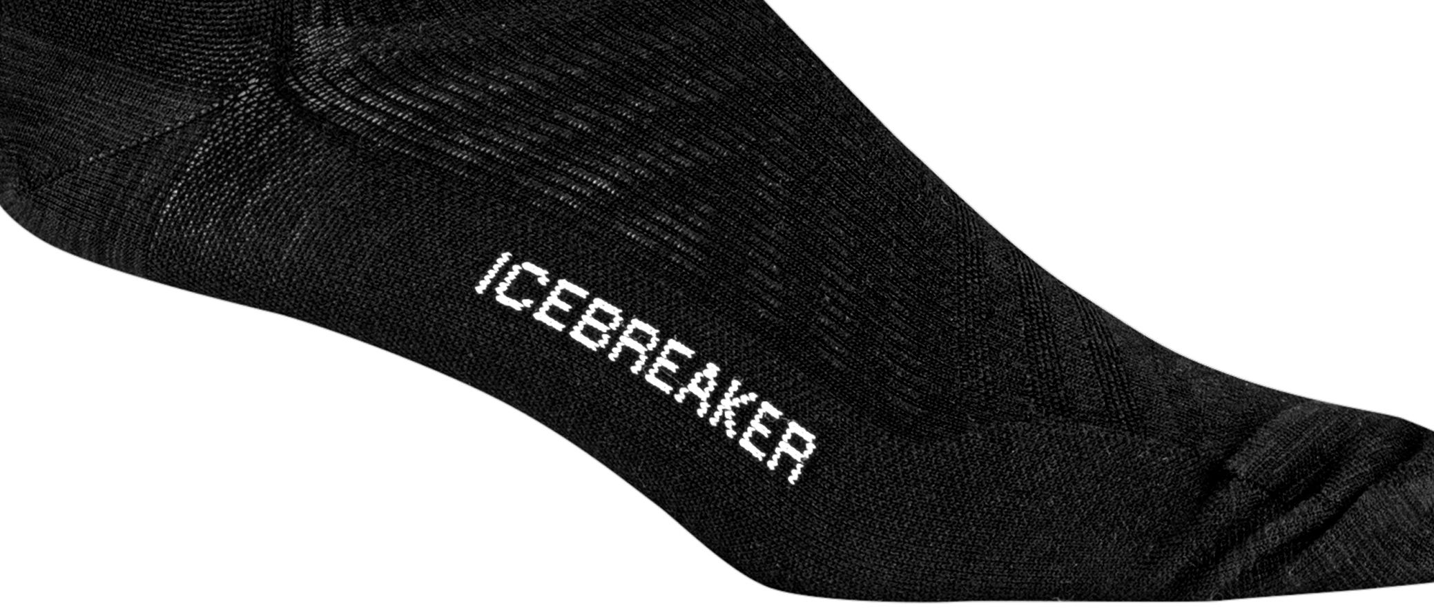 RUN+ UL MICRO Unisex-Merino-Socken / black/snow / XL=47-49