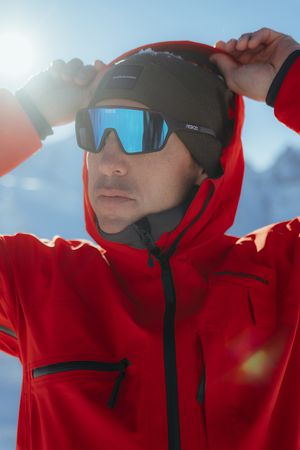 REV Sportbrille / sky black / M