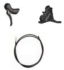 Scheibenbremsen-Set CUES BR-U6030 mit ST-U6030 / schwarz / vorne, Hebel links, bremsen, 100 cm