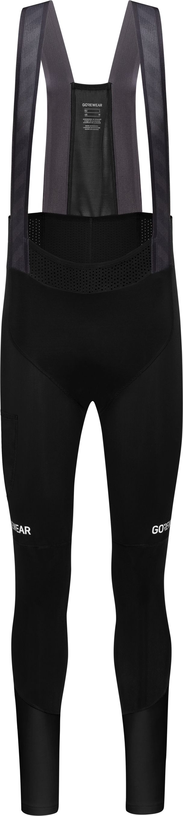 SPINSHIFT Herren-Thermo-Trägerhose mit Polster / black / L