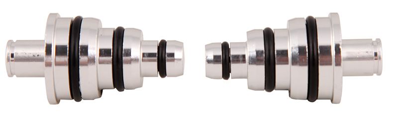 STECKACHSENADAPTER VORDERRAD 15/20/9mm  für Zentrierständer / grau