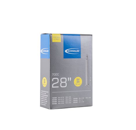SCHWALBE EXTRALIGHT Schlauch / 28", SV20, 80mm, 18/25-622/630