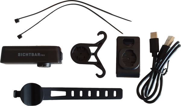 SICHTBAR PRO Rücklicht / schwarz / 54 Lumen