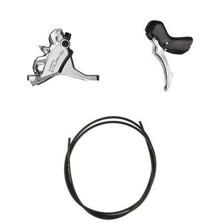 Scheibenbremsen-Set CUES BR-U6030 mit ST-U6030 / silber / vorne, Hebel links, bremsen, 100 cm