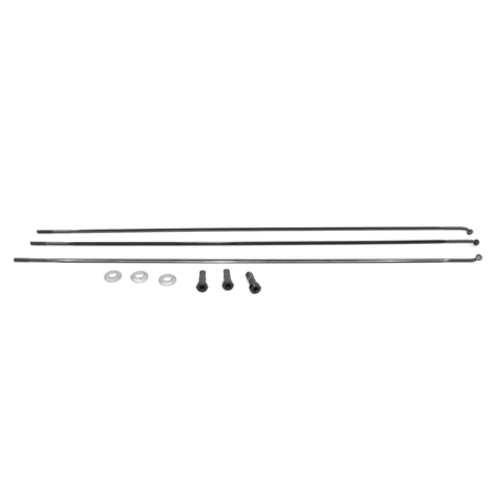 Spoke and Nipple 252mm CX-Ray J-Bend Qty 3 / black