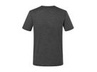 LA MAQUINA Herren-Kurzarm-Merino-Shirt / pirate grey melange / XXL