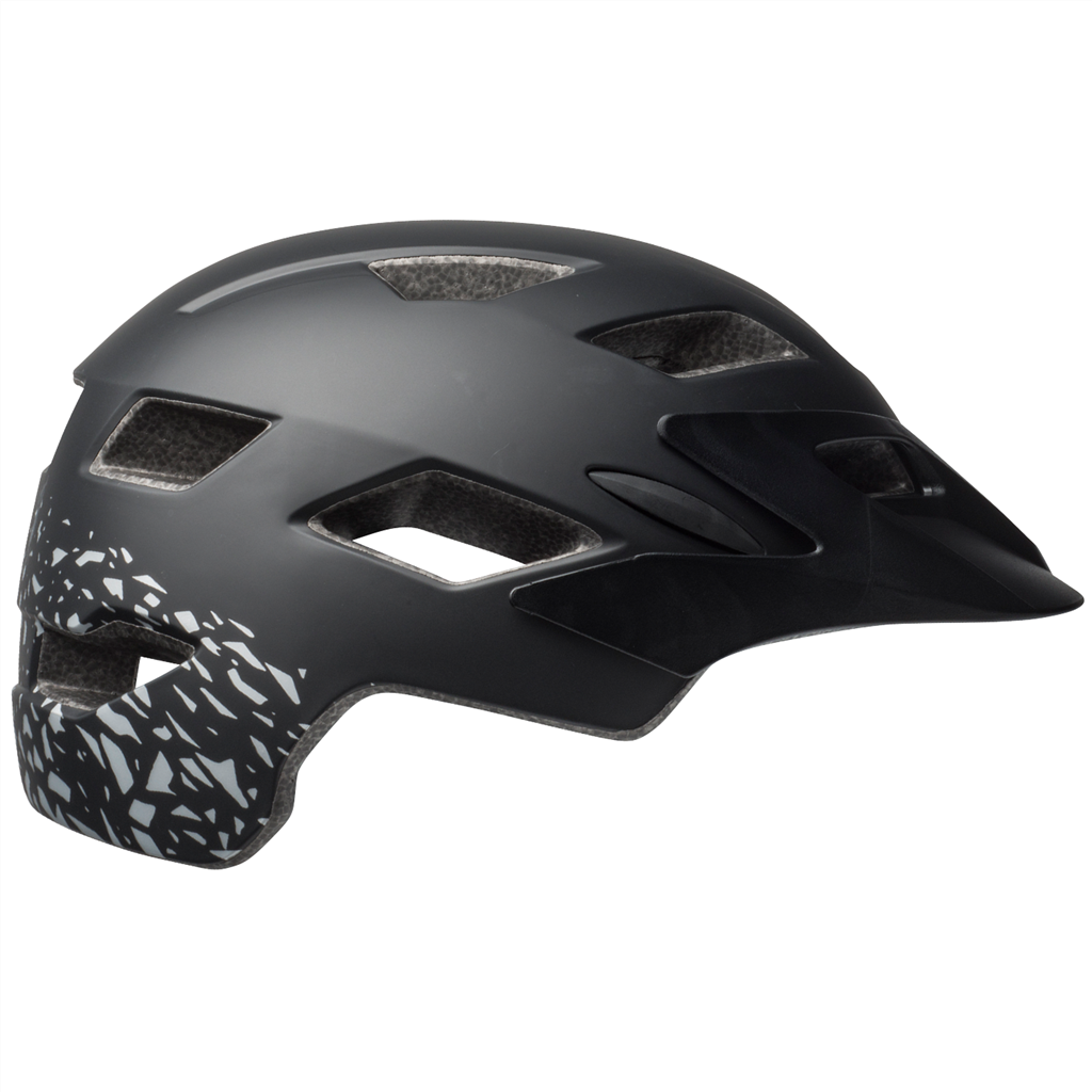 Sidetrack Youth MIPS Helmet , matte black/silver fragments - Hauptansicht