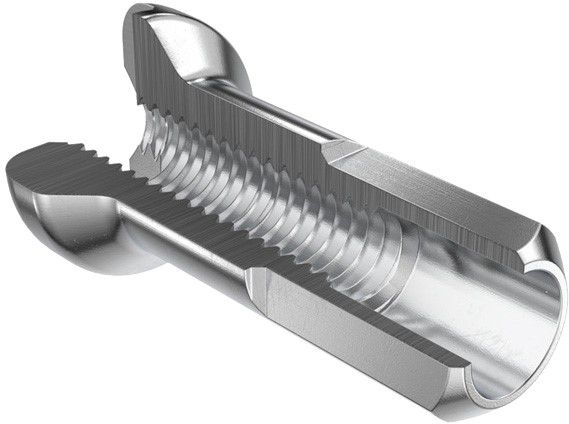 Messing NIPPEL 2.0 x 12mm schwarz / schwarz