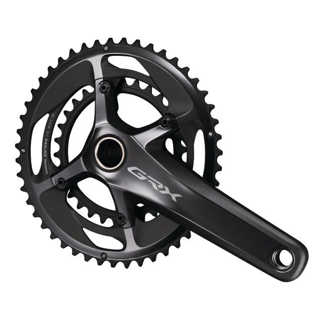 GRX RX810 Gravel-Kompaktkurbel 2x11 / schwarz / 175mm