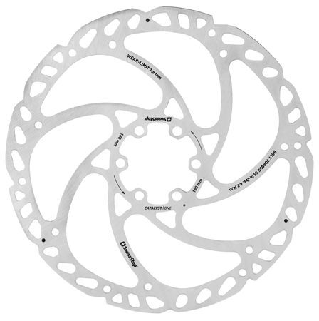 CATALYST ONE Bremsscheibe 6-Loch / silber / 160mm