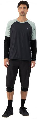 TARN WIND Herren-Merino-Langarmshirt mit Windschutz / glacier/black / L