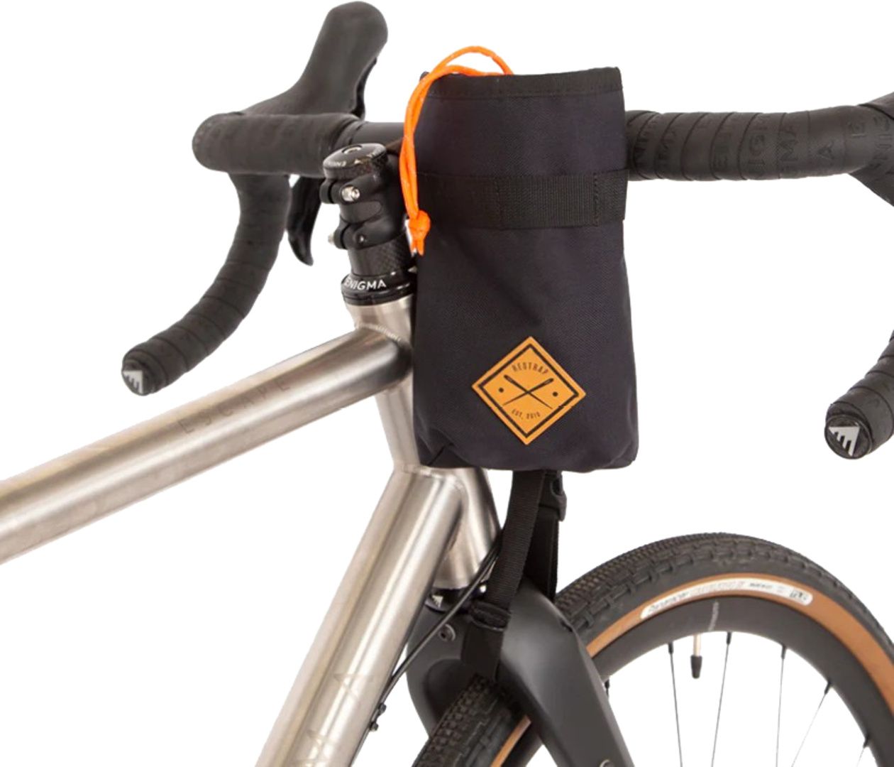 Stem Bag / schwarz-orange / 9 x 9 x 20 cm, 1.1 l