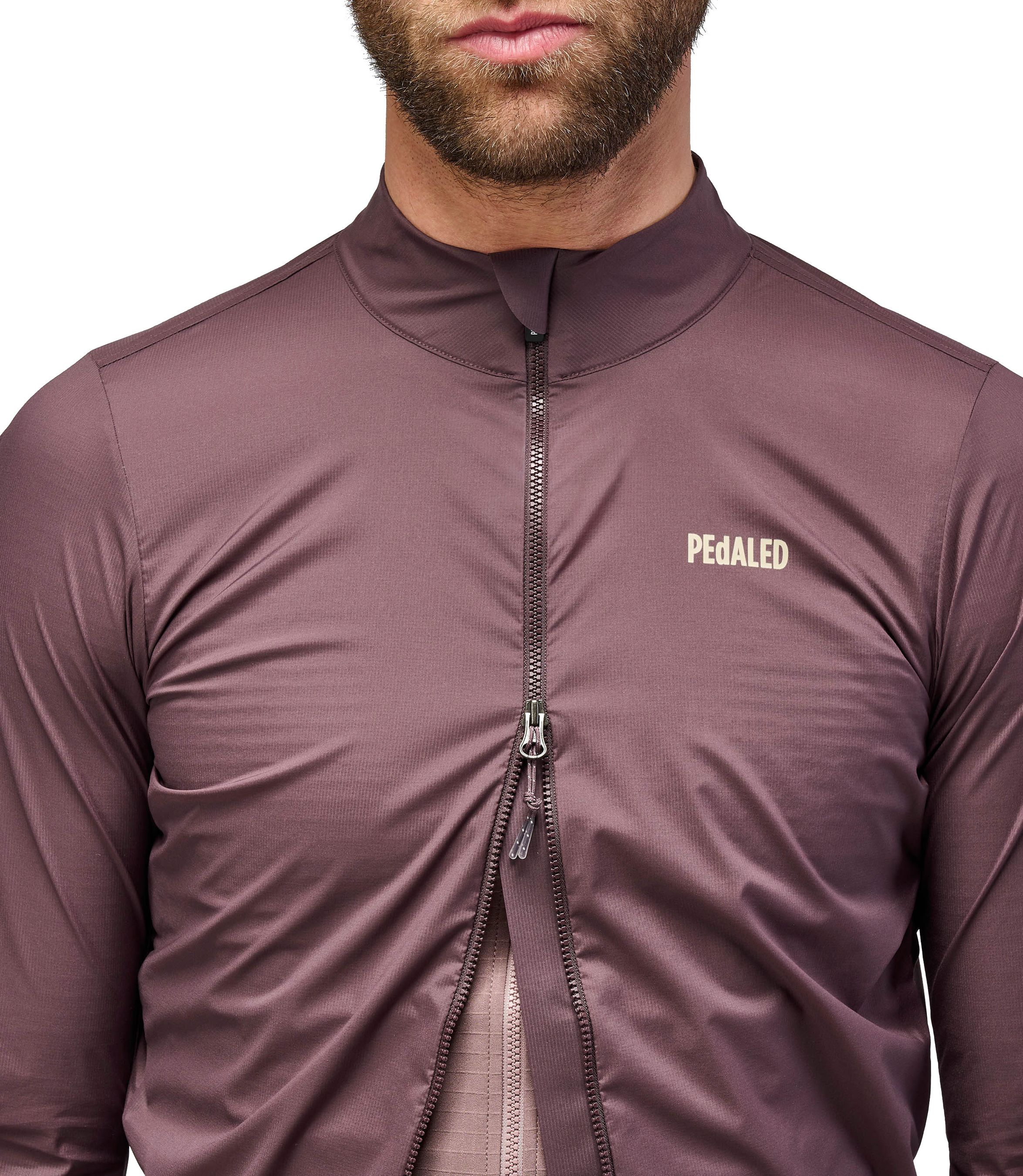 ODYSSEY HIGH VISIBILITY Herren-Gravel-Windjacke / burgundy / XXL