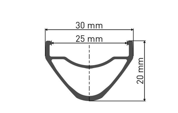 XM 421 MTB / Allmountain Felge (27.5", 29"), 32L, 25mm / schwarz / 29" 32L