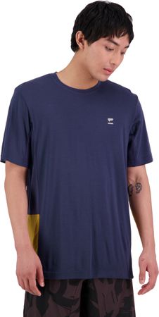 TARN Herren-Merino-Kurzarmshirt / cumin/midnight / XXL