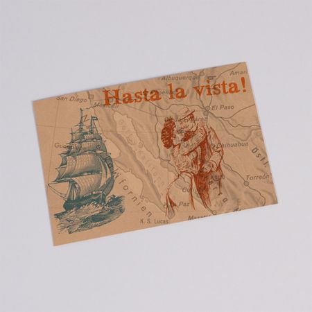 WELTENBUMMLER Postkarte / Grusskarte