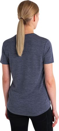 SPHERE III Damen-Merino-Kurzarmshirt / midnight navy hthr / XL