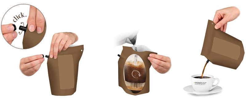 BRAZIL Frischkaffeebeutel / braun