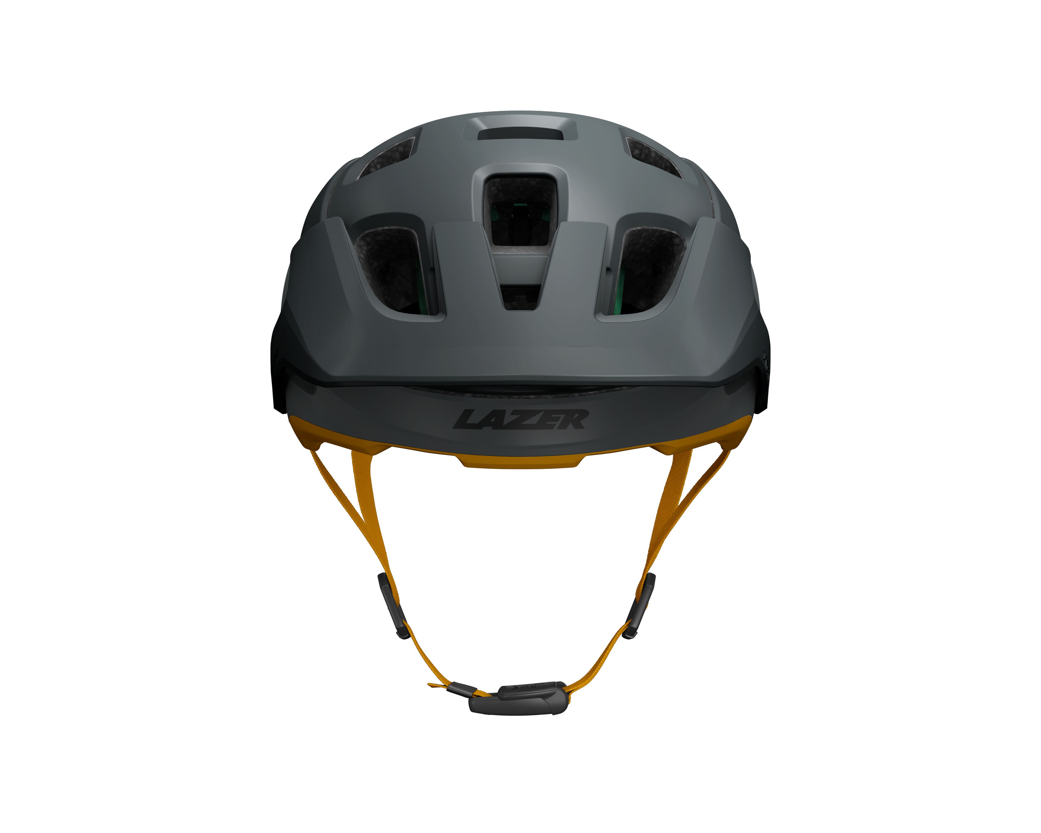 LAZER Unisex MTB Jackal KinetiCore Helm / matte grey autumn / L